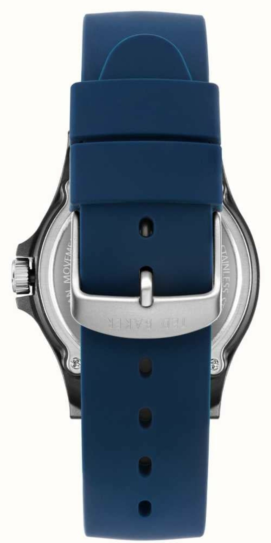 Men'S Ted Baker | Ted Baker Men'S Irby Blue Dial Blue Silicone Strap