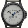 Men'S Ted Baker | Ted Baker Men'S Irby Grey Dial Grey Silicone Strap