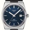 Men'S Tissot | Tissot Prx Powermatic 80 (40Mm) Blue Dial / Black Rubber