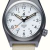 Jewelry BOLDR Supply Co. | Boldr Venture Sand Storm Automatic (38Mm) White Dial / Tan Nylon