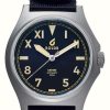 Men'S BOLDR Supply Co. | Boldr Safari Ranger Kopje Automatic (40Mm) Black Dial / Black Nylon