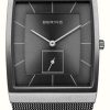 Men'S Bering | Bering Men'S Classic Grey Dial / Grey Stainless Steel Mesh Bracelet