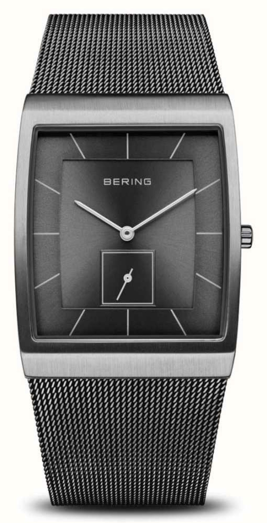 Men'S Bering | Bering Men'S Classic Grey Dial / Grey Stainless Steel Mesh Bracelet