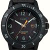 Men'S Timex | Timex Men'S Expedition Gallatin Solar Black Dial / Black Fabric Strap