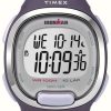 Women'S Timex | Timex Women'S Ironman Digital Display / Purple Rubber Strap