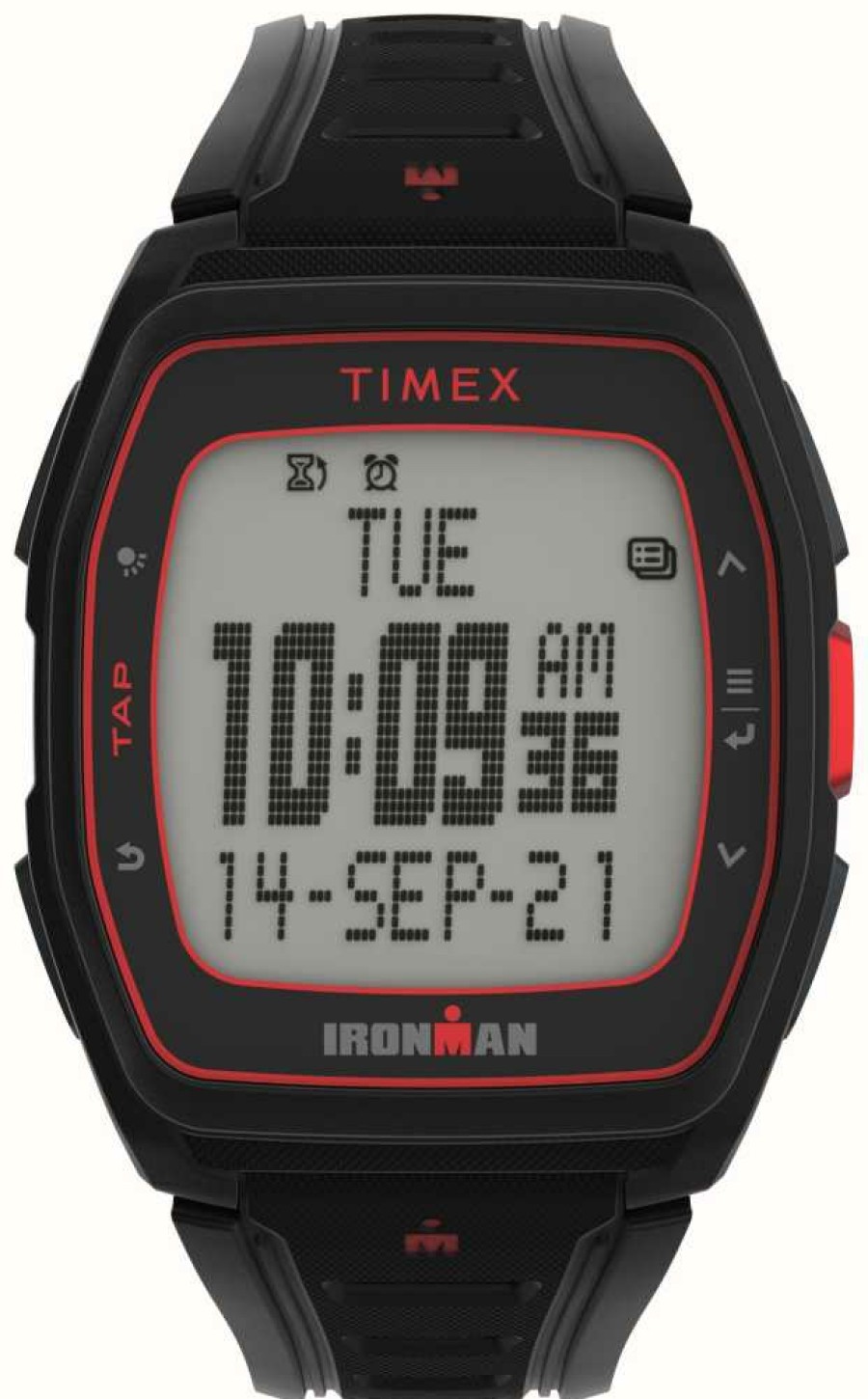 Men'S Timex | Timex Ironman T300 Digital Display / Black Rubber Strap