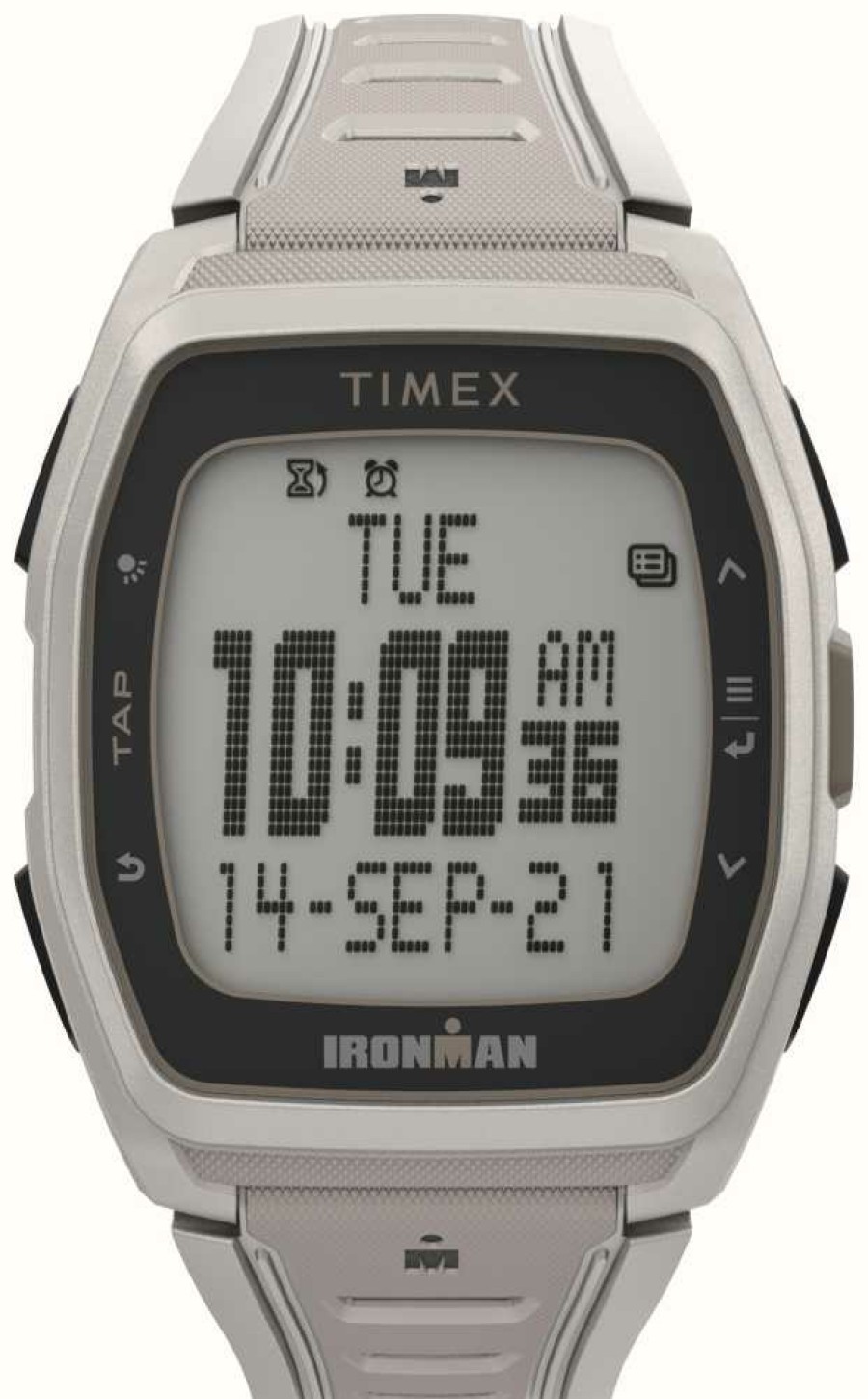 Men'S Timex | Timex Ironman T300 Digital Display / Grey Rubber Strap