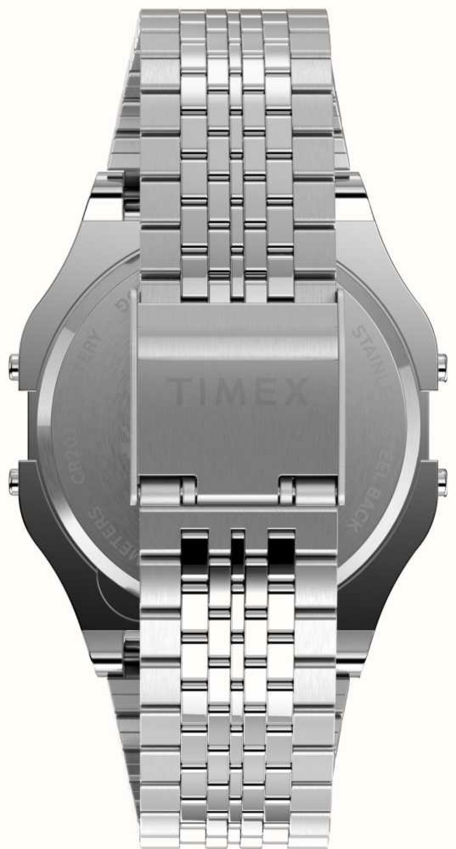 Women'S Timex | Timex 80 Space Invaders Digital Dial / Silver Tone Metal Bracelet