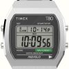 Women'S Timex | Timex T80 Digital Display Stainless Steel Bracelet