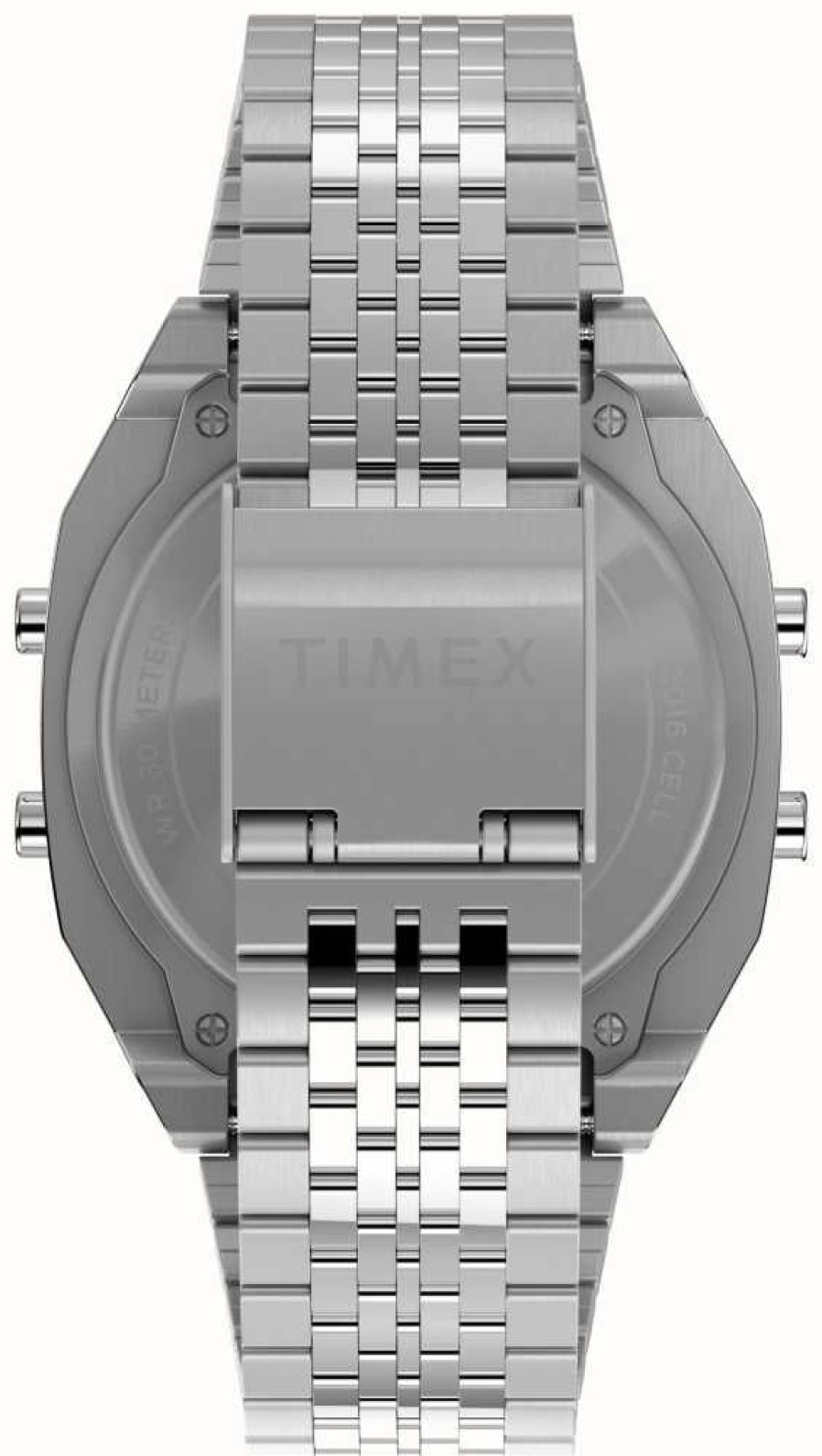 Women'S Timex | Timex T80 Digital Display Stainless Steel Bracelet