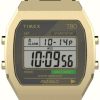 Women'S Timex | Timex T80 Digital Display Gold-Tone Stainless Steel Bracelet