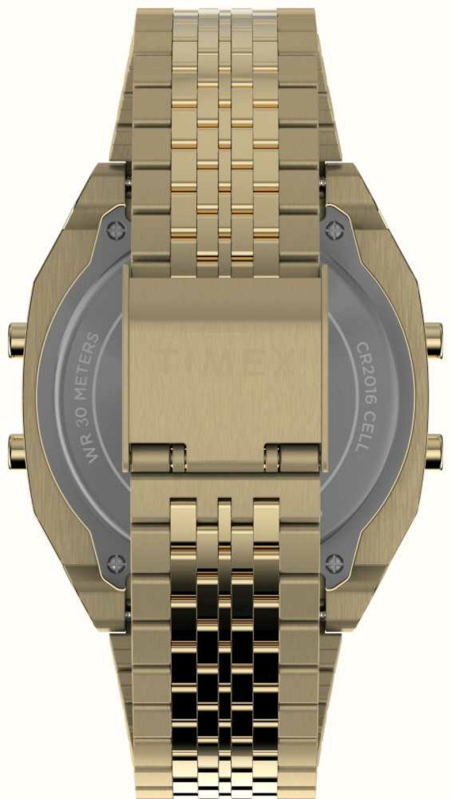 Women'S Timex | Timex T80 Digital Display Gold-Tone Stainless Steel Bracelet