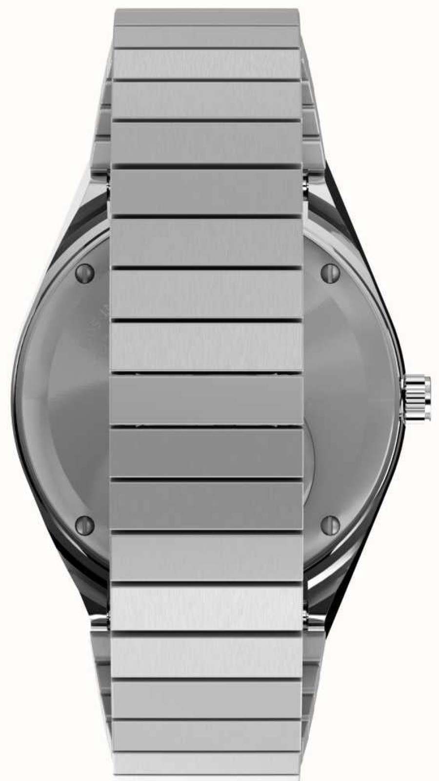 Women'S Timex | Timex Women'S Q Rainbow White Dial / Stainless Steel Bracelet