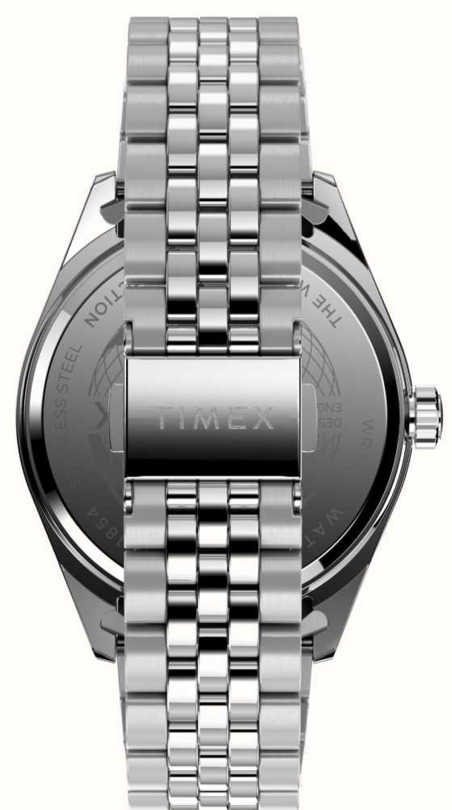 Men'S Timex | Timex Men'S Waterbury (41Mm) Blue Dial / Stainless Steel Bracelet