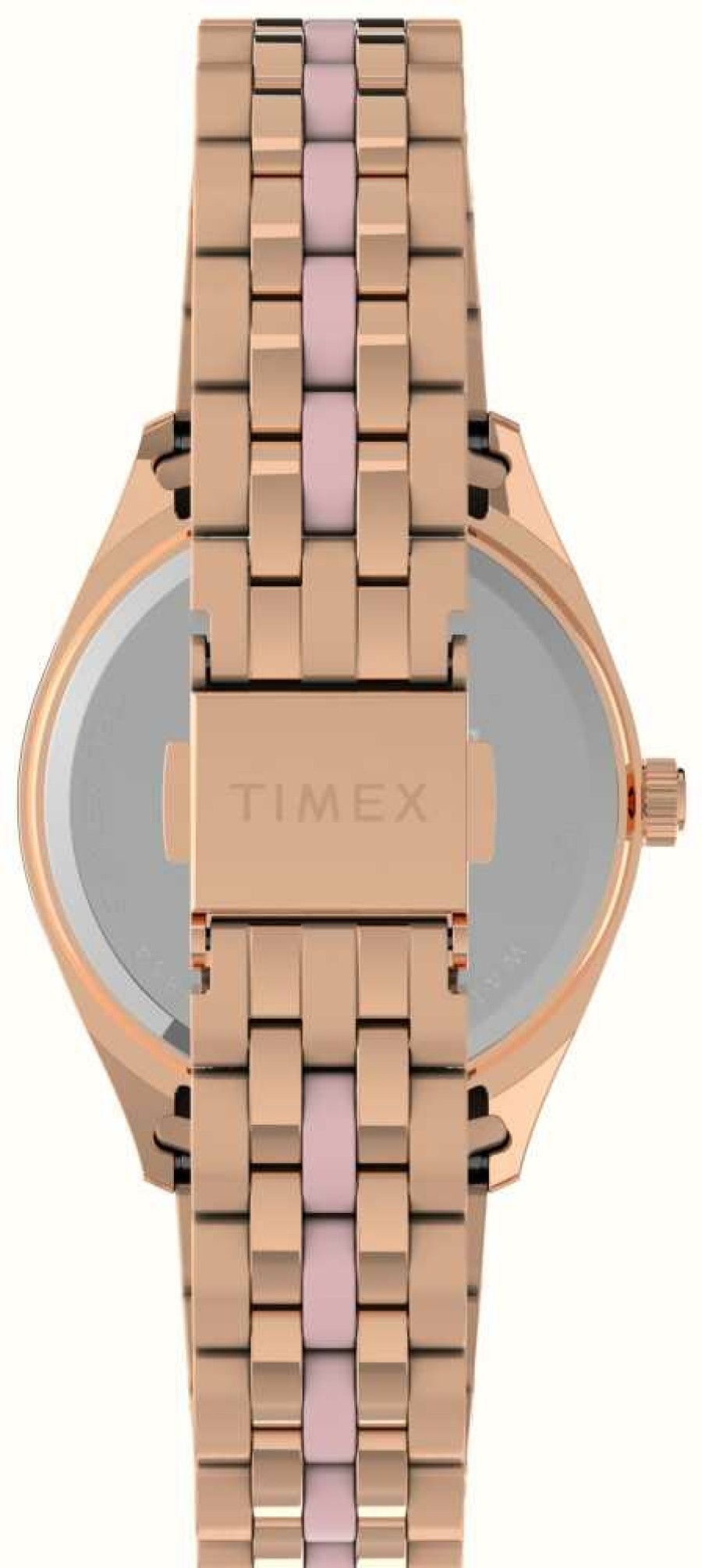 Women'S Timex | Timex Women'S Waterbury Legacy X Bcrf Pink Dial / Rose Gold-Tone Stainless Steel Bracelet