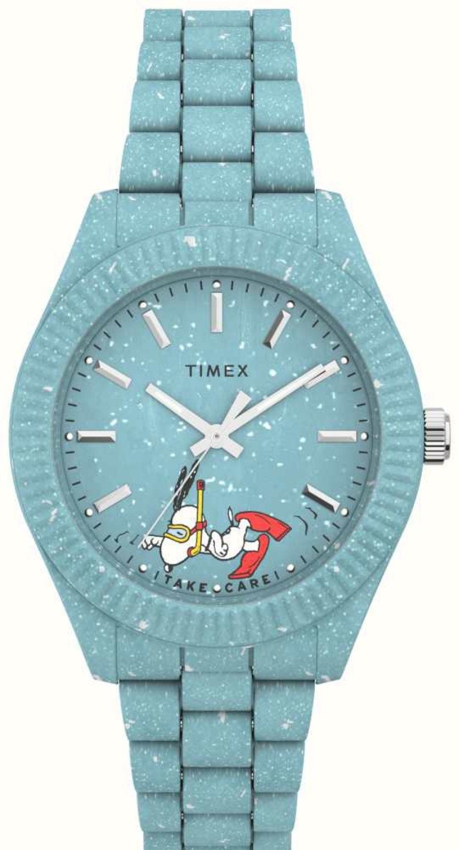 Women'S Timex | Timex Women'S Waterbury Ocean X Peanuts Snoopy Blue Dial / #Tide Blue Bracelet