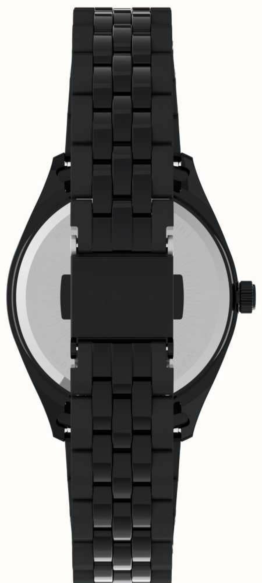 Women'S Timex | Timex Women'S Legacy Rainbow Black Dial Black Stainless Steel Bracelet