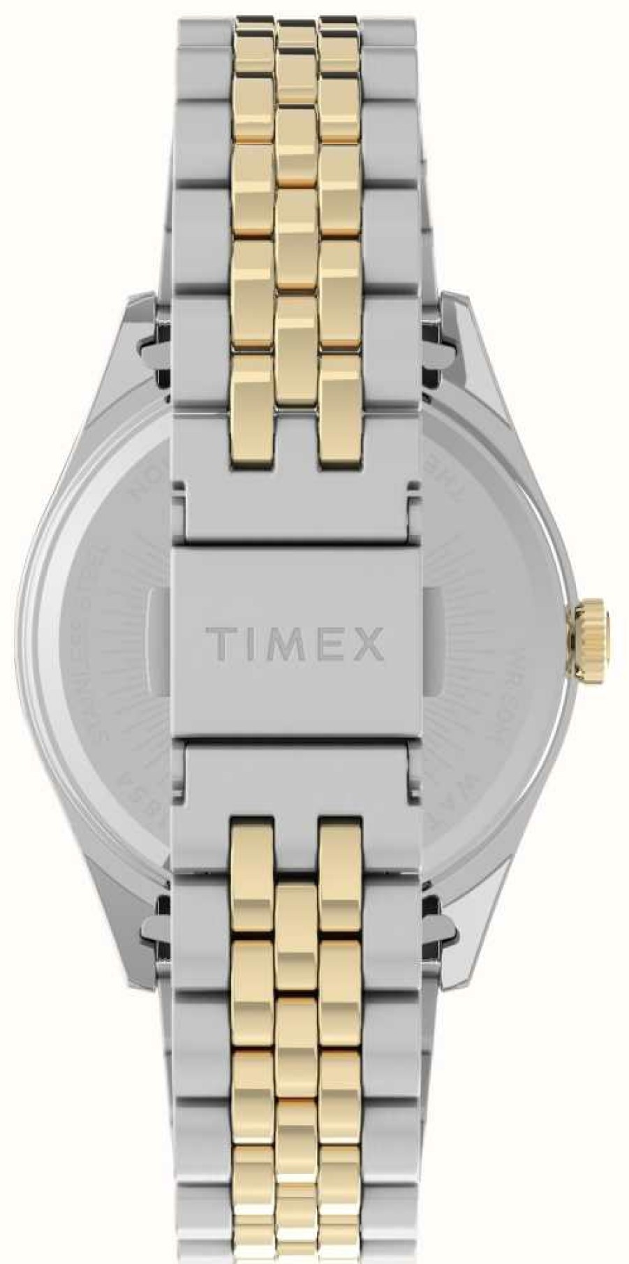 Women'S Timex | Timex Women'S Legacy White Dial / Two-Tone Stainless Steel Bracelet