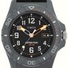 Men'S Timex | Timex Expedition North Freedive Ocean Solar Gray Tide Case Black Dial Black Tide Fabric Strap