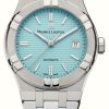 Women'S Maurice Lacroix | Maurice Lacroix Aikon Automatic Limited Summer Edition (39Mm) Blue Dial / Stainless Steel & Blue Rubber Set