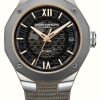 Men'S Baume & Mercier | Baume & Mercier Men'S Riviera Automatic (39Mm) Black Dial / Grey Rubber Strap