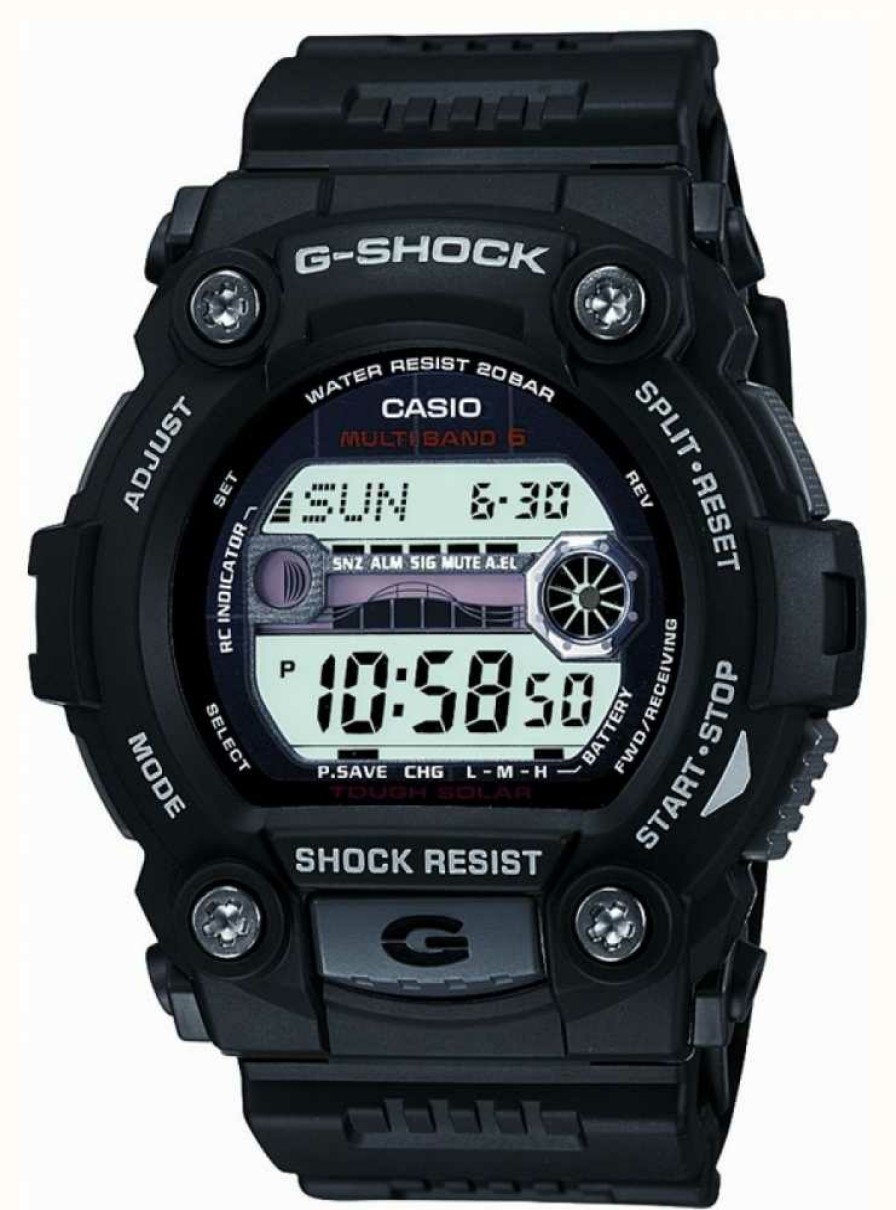 Men'S Casio | Casio Men'S G-Shock Radio Controlled Digital Chronograph Black