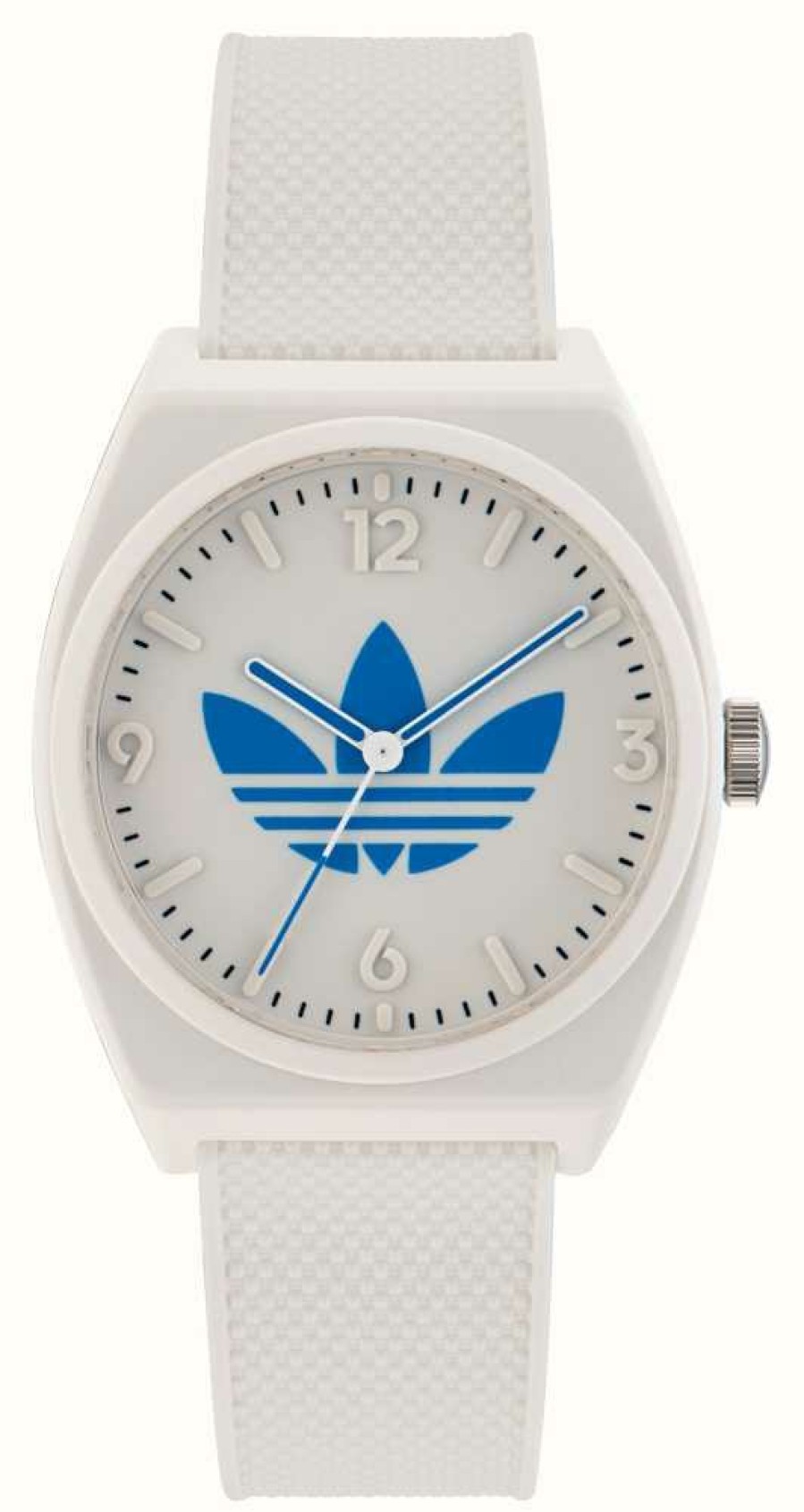 Women'S Adidas | Adidas Project Two White Dial White Resin Strap