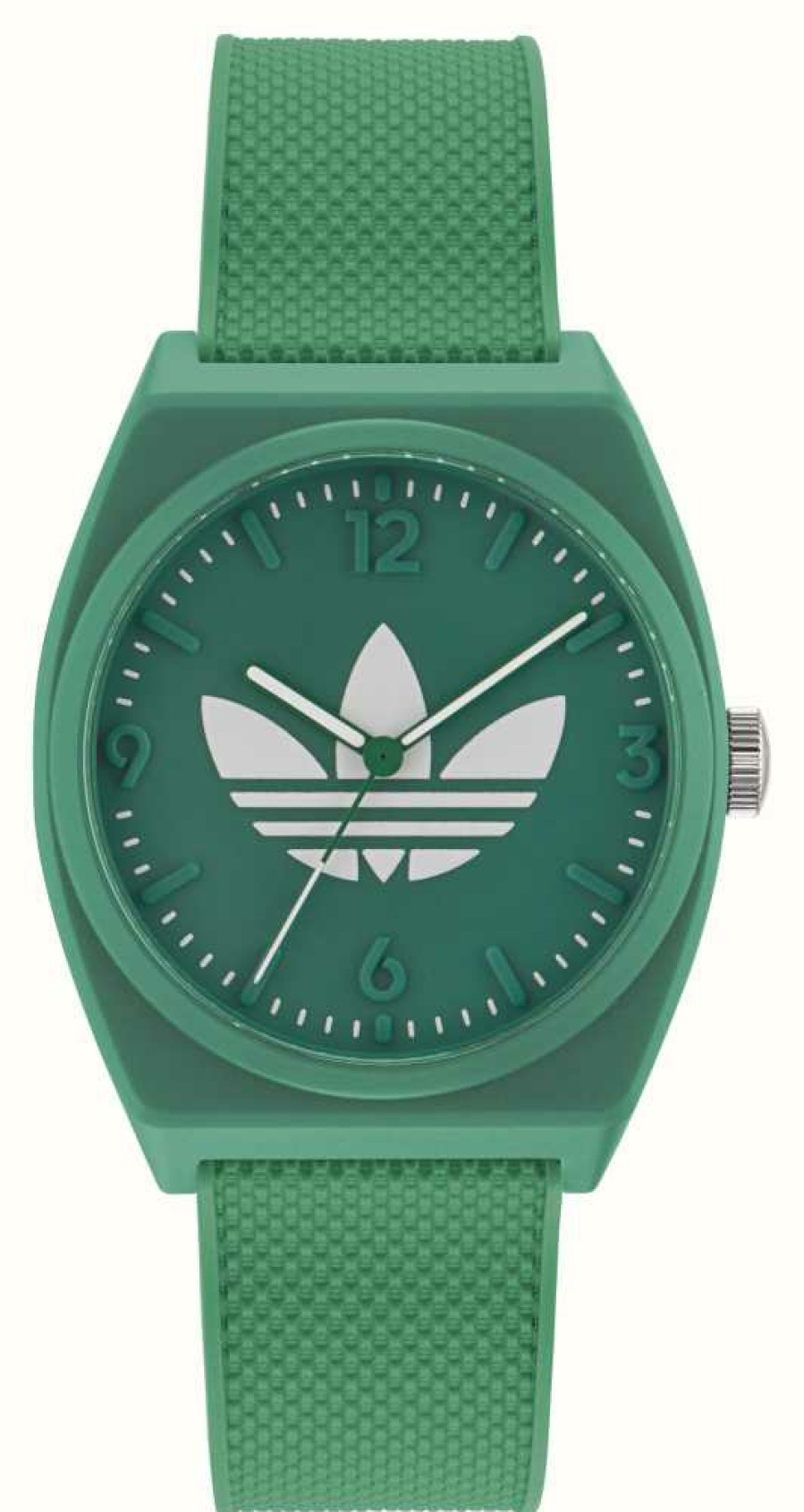 Women'S Adidas | Adidas Project Two Green Dial Green Resin Strap