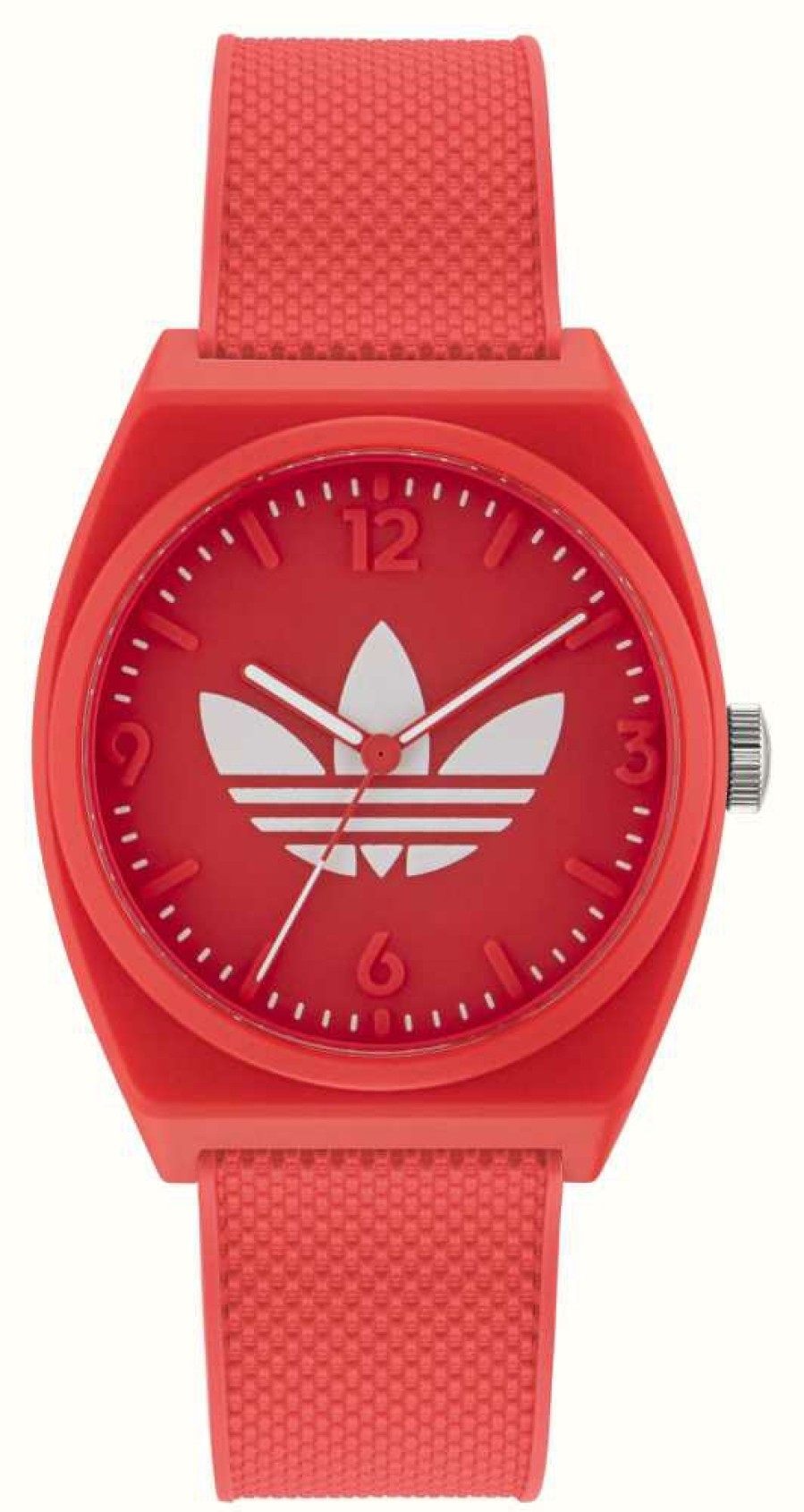 Women'S Adidas | Adidas Project Two Red Dial Red Resin Strap