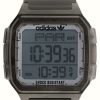 Women'S Adidas | Adidas Digital One Gmt Digital Dial Translucent Grey Resin Strap