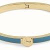 Jewelry Radley Jewellery | Radley Jewellery Gold-Tone Blue Insert Logo Clasp Bangle