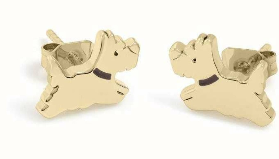 Jewelry Radley Jewellery | Radley Jewellery Royal Radley Gold Plated Set Of Two Stud Earrings