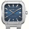 Men'S Herbelin | Herbelin Cap Camarat Square Automatic (39Mm) Blue Dial / Stainless Steel