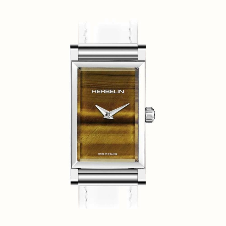 Women'S Herbelin | Herbelin Antares Watch Case - Tigers Eye Dial / Stainless Steel - Case Only