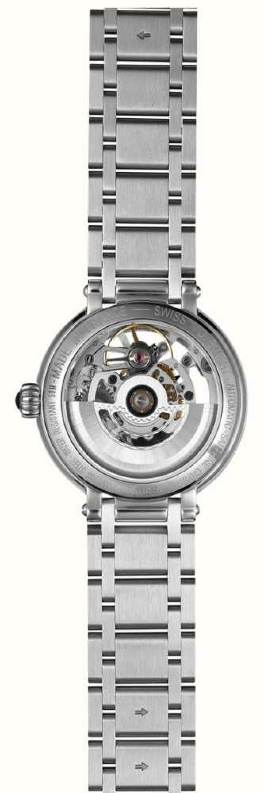 Women'S Herbelin | Herbelin Galet Automatic (33.5Mm) Skeleton Dial / Two-Tone Stainless Steel