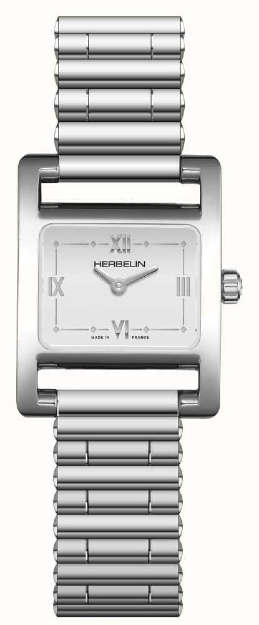 Women'S Herbelin | Herbelin V Avenue (19 X 23.4Mm) Silver Dial / Stainless Steel