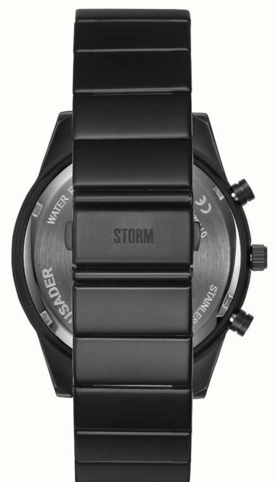 Men'S STORM | Storm Crusader Slate Blue Stainless Steel Bracelet