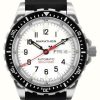 Men'S Marathon | Marathon Arctic Edition Jumbo Day/Date Auto (Jdd) (46Mm) White Dial / Black Rubber