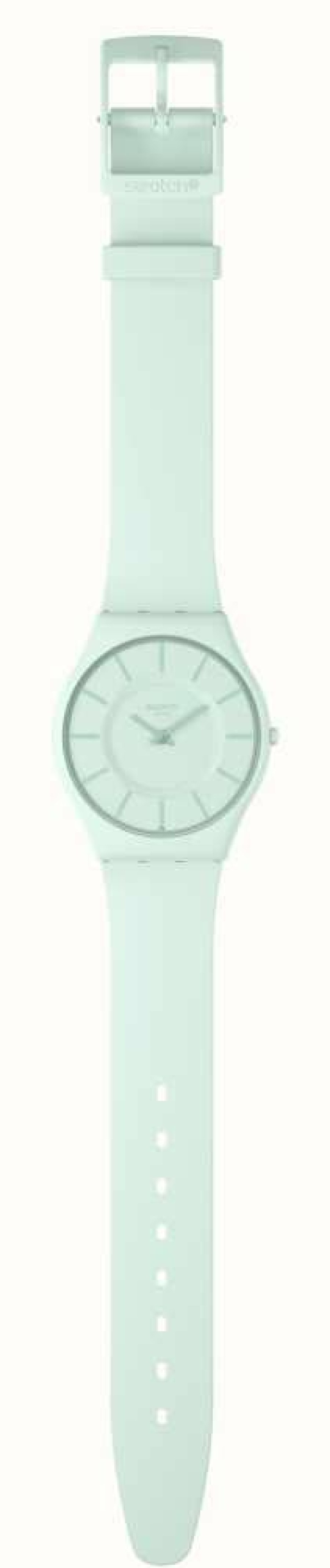 Men'S Swatch | Swatch Turquoise Lightly Turquoise Dial / Turquoise Silicone Strap