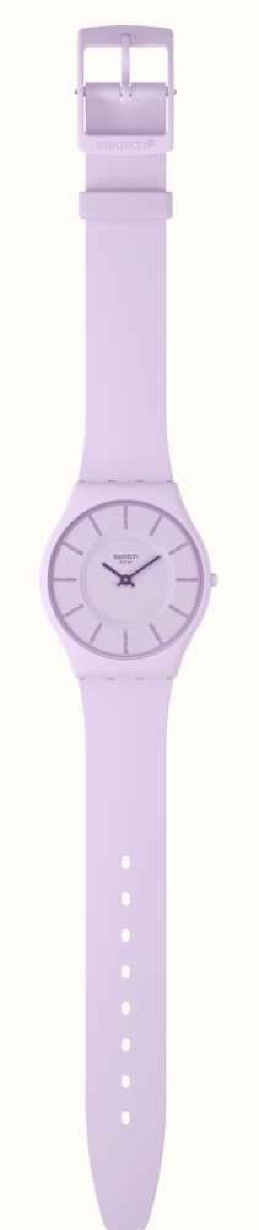 Men'S Swatch | Swatch La La Lila Lilac Dial / Lilac Silicone Strap