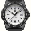 Men'S Luminox | Luminox Pacific Diver Ripple (39Mm) White Dial / Black Rubber