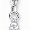 Jewelry Thomas Sabo Jewellery | Thomas Sabo Charm Pendant Letter A With White Stones Silver