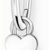 Jewelry Thomas Sabo Jewellery | Thomas Sabo Single Hoop Earring With Heart Pendant Sterling Silver