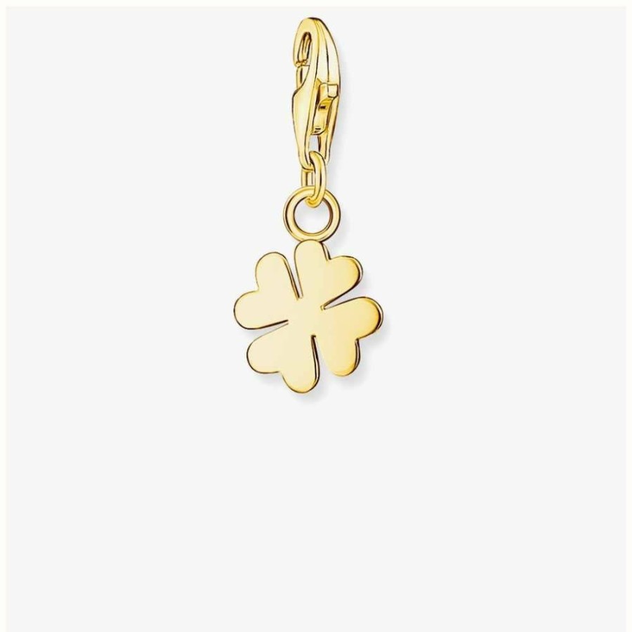 Jewelry Thomas Sabo Jewellery | Thomas Sabo Four Leaf Clover Charm Gold Plated