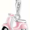 Jewelry Thomas Sabo Jewellery | Thomas Sabo Charm Club Pink Enamel Scooter