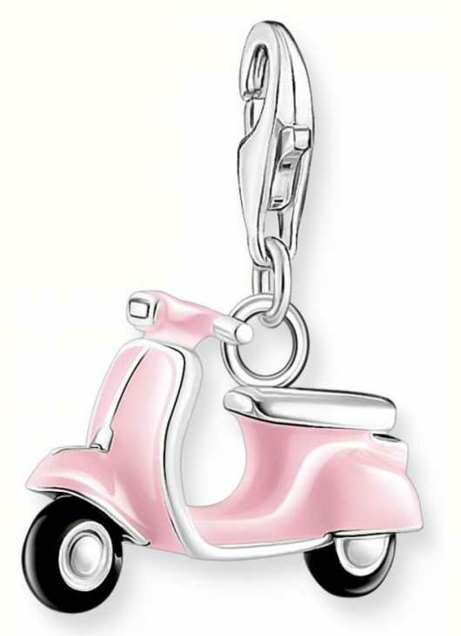 Jewelry Thomas Sabo Jewellery | Thomas Sabo Charm Club Pink Enamel Scooter