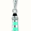 Jewelry Thomas Sabo Jewellery | Thomas Sabo Charm Club Blue Striped Enamel Lighthouse Charmista