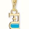 Jewelry Thomas Sabo Jewellery | Thomas Sabo Charm Club Yellow Gold Fun Charmista Pendant