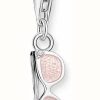 Jewelry Thomas Sabo Jewellery | Thomas Sabo Charm Club Pink Enamel Sunglasses Silver Pendant