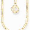 Jewelry Thomas Sabo Jewellery | Thomas Sabo Charm Necklace Gold-Plated Sterling Silver 70Cm